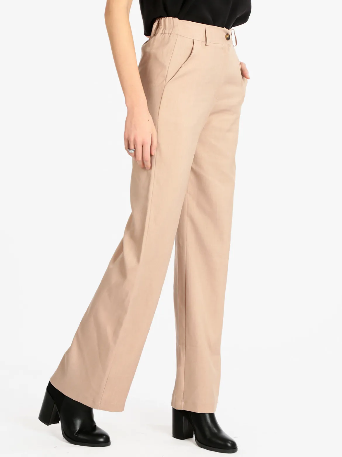 Melitea Pantaloni donna a gamba larga