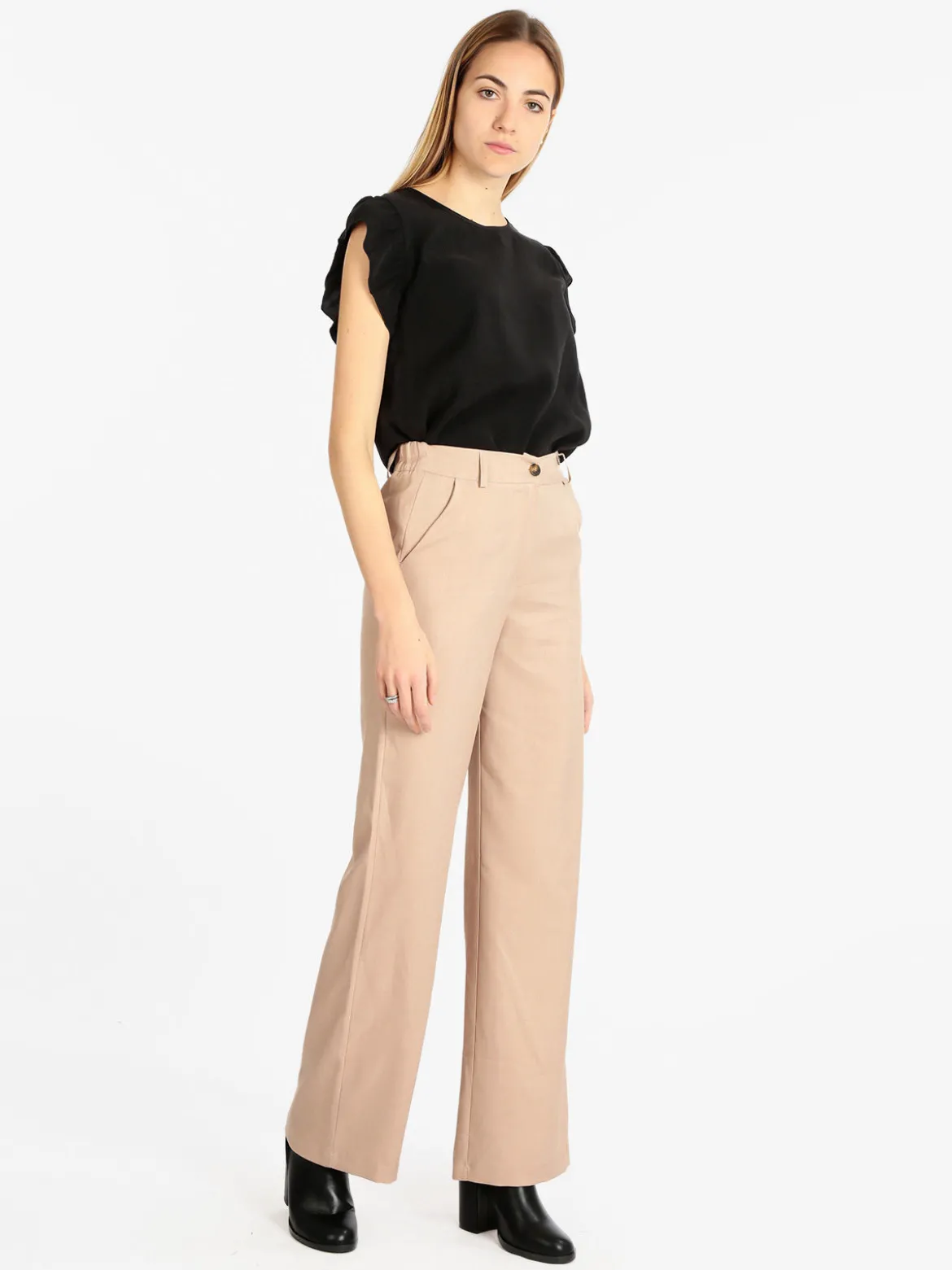 Melitea Pantaloni donna a gamba larga