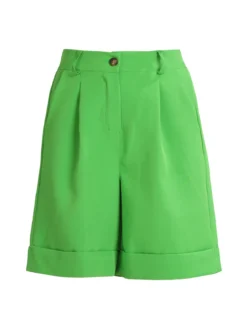 Melitea Shorts donna a vita alta con risvolto