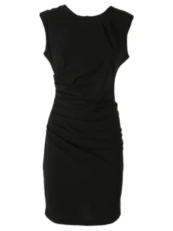 Melitea Vestito smanicato da donna a tubino - nero