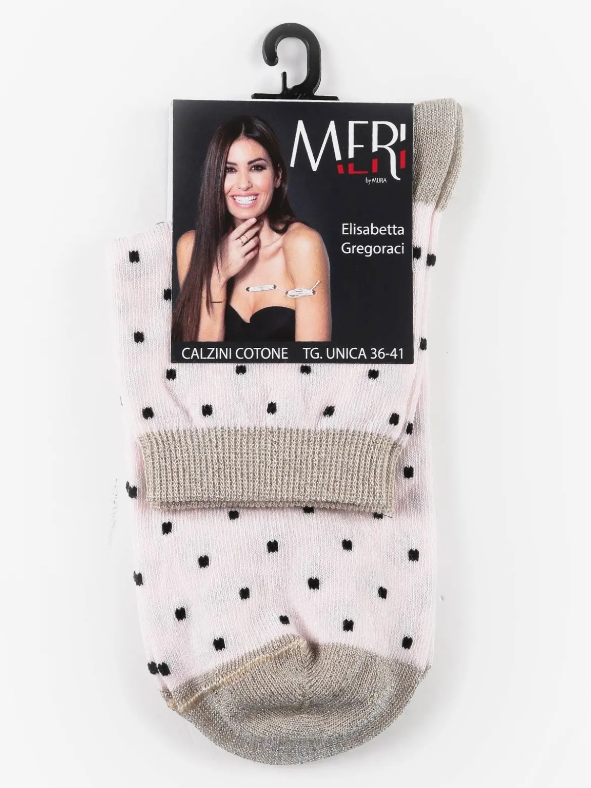 Meri Calze corte donna a pois
