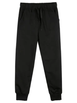 Mg Fashion Studio Completo tuta 3 pezzi da ragazzo con cappuccio e zip - nero