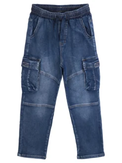 Mg Jeans da bambino con tasconi laterali e coulisse in vita