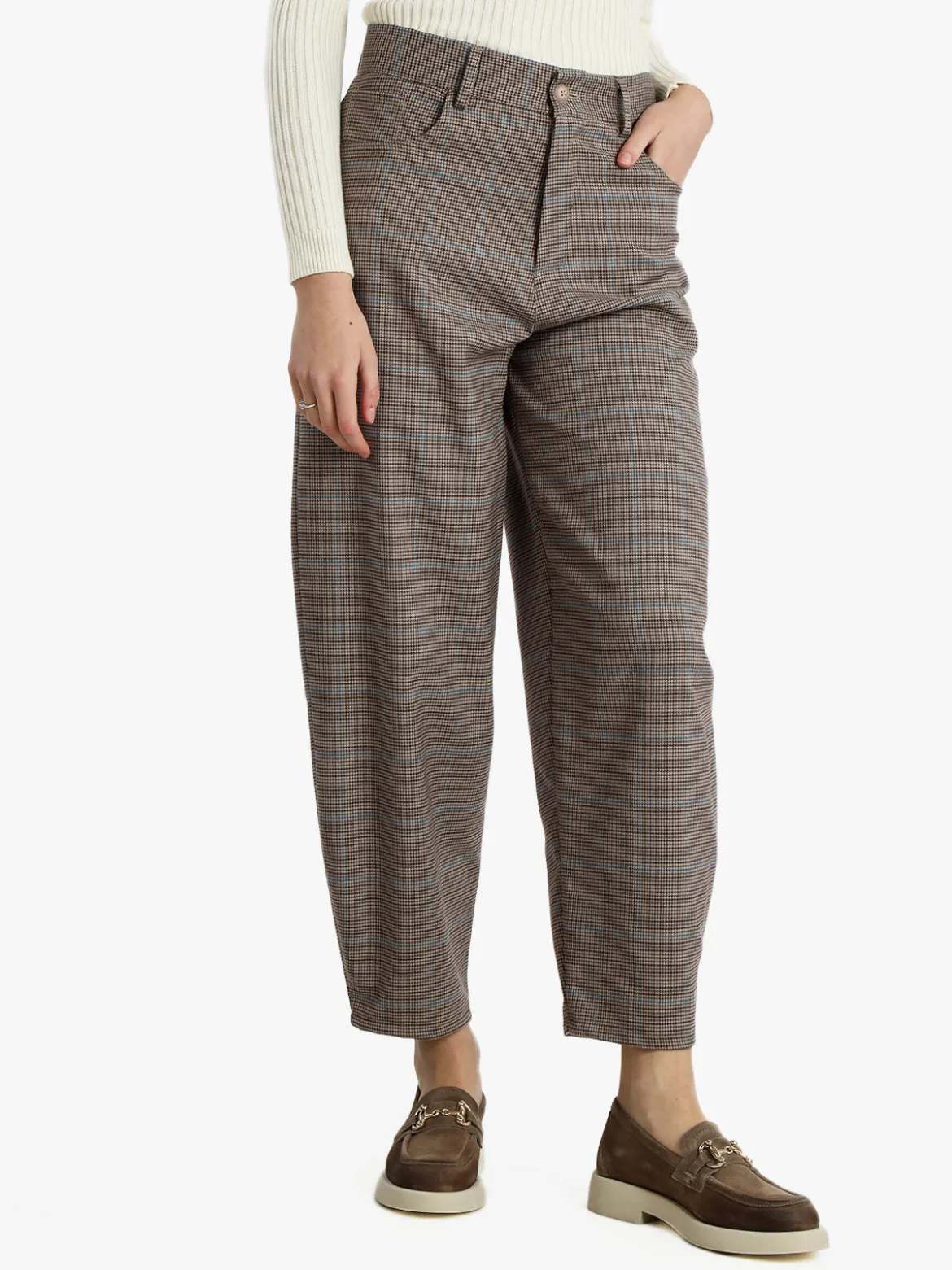 Miho'S Pantaloni a fantasia da donna gamba larga