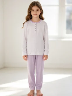 Milk And Honey Pigiama a pois in cotone