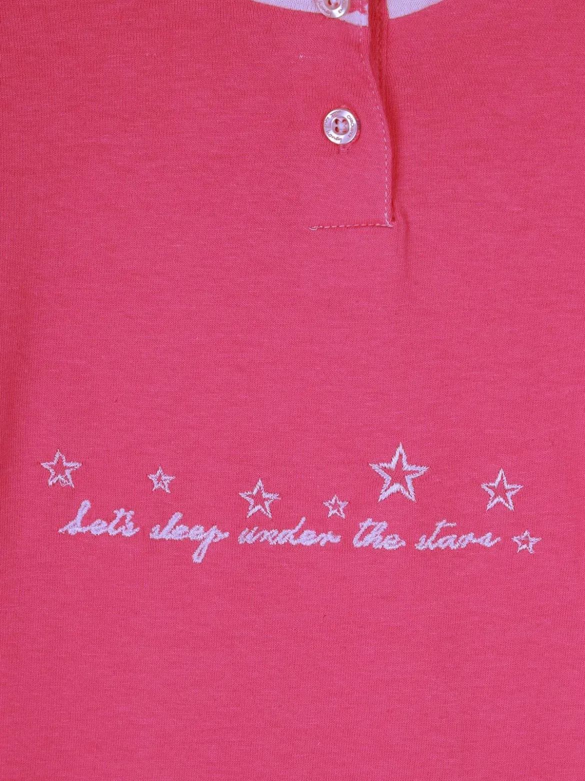 Milk And Honey Pigiama lungo in cotone con stelle