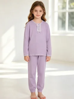Milk And Honey Pigiama serafino in cotone