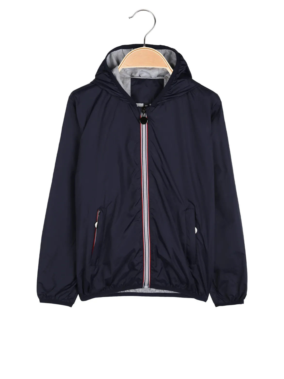 Milk Pub Giacca a vento da bambino con cappuccio e zip - blu scuro