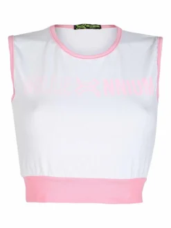 Millennium Top sportivo donna con stampa scritta