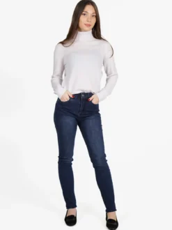 Mimoii Maglione dolcevita da donna in misto lana e cashemere
