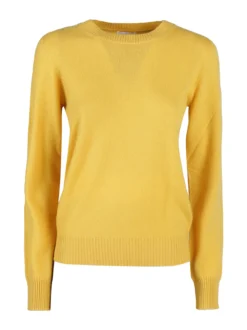Mimoii Maglione girocollo da donna in misto lana e cashemere