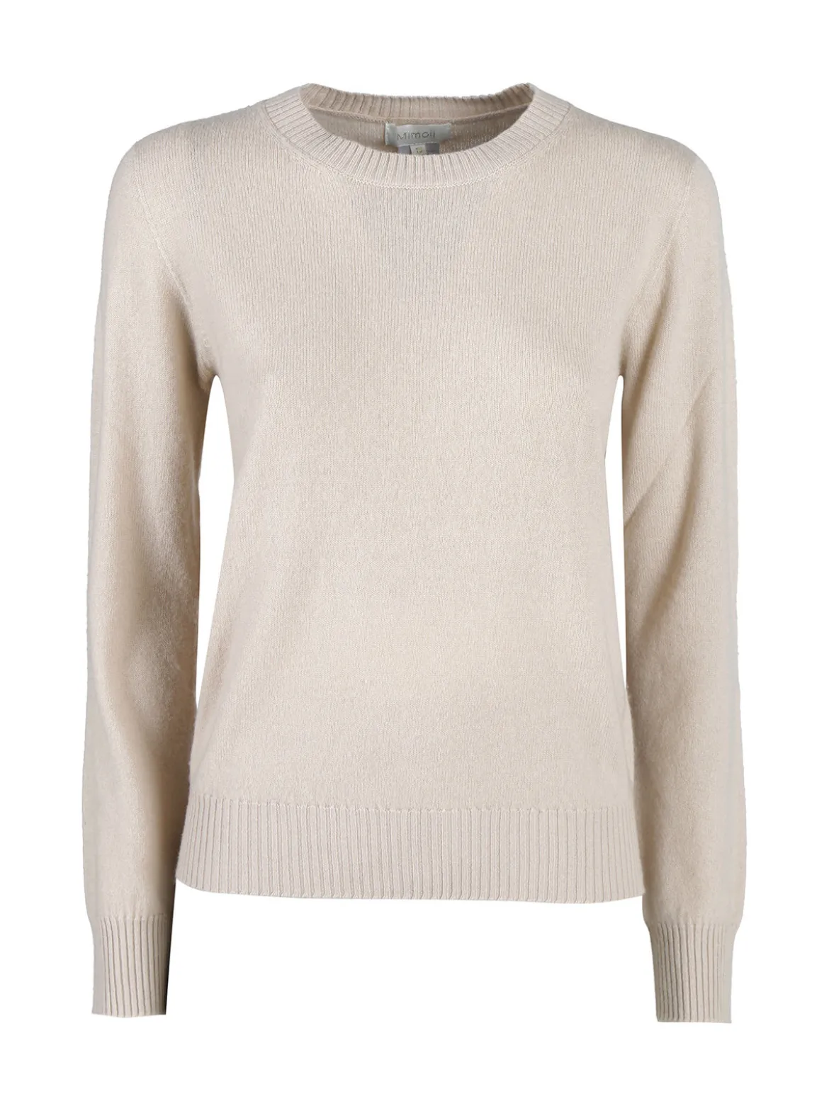 Mimoii Maglione girocollo da donna in misto lana e cashemere