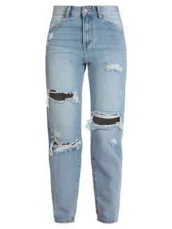 Mira°Belle Jeans donna a vita alta con strappi