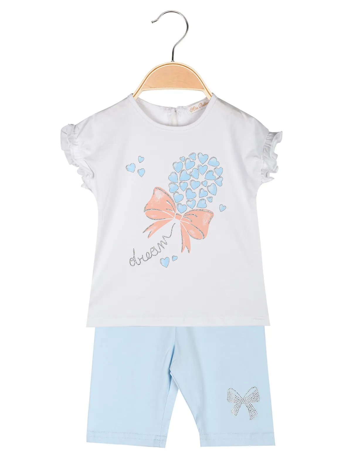 Miss Bellina Completo corto da neonata con t-shirt e leggings corti