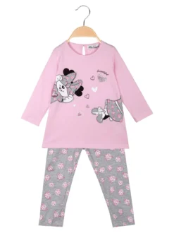Miss Bellina Completo da neonata 2 pezzi con dettagli strass