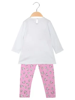 Miss Bellina Completo da neonata 2 pezzi con dettagli strass
