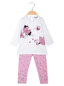 Miss Bellina Completo da neonata 2 pezzi con dettagli strass