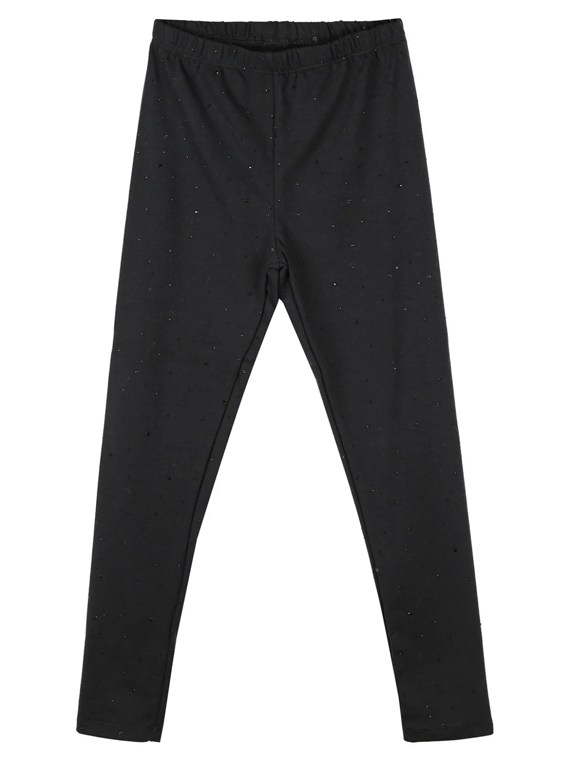 Miss Bellina Completo 2 pezzi da bambina con maglietta e leggings con strass - bianco