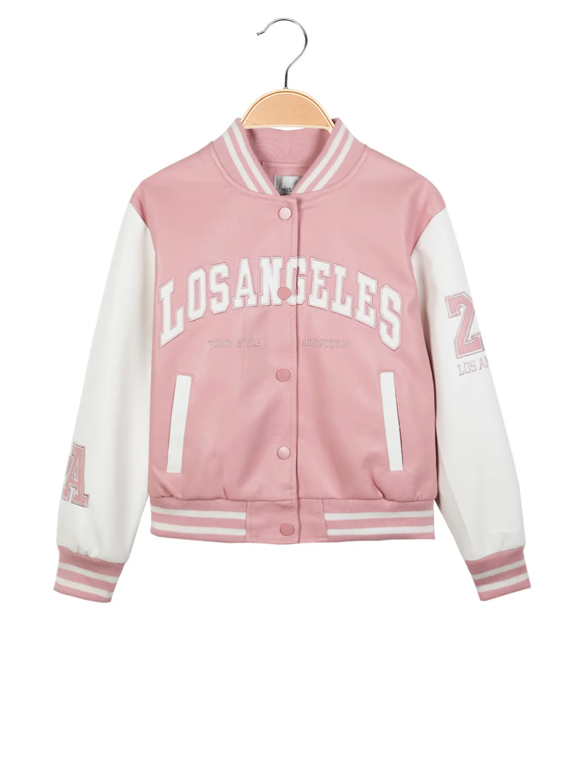 Miss Brum Giacca bomber da bambina in ecopelle
