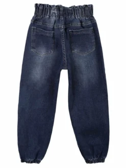 Miss Brum Jeans bimba a palloncino vita alta