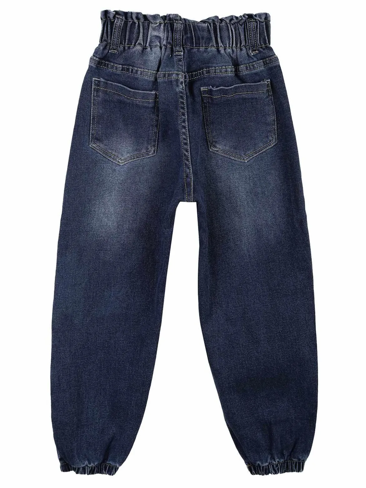 Miss Brum Jeans bimba a palloncino vita alta