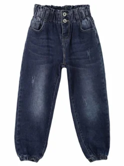 Miss Brum Jeans bimba a palloncino vita alta
