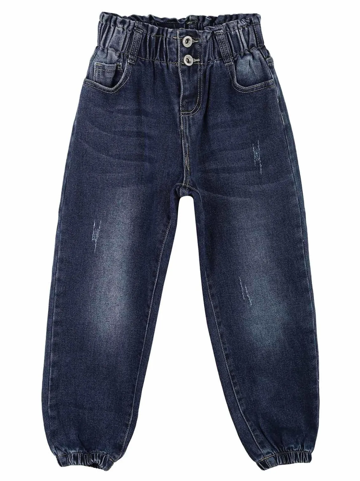 Miss Brum Jeans bimba a palloncino vita alta