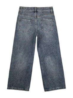 Miss Brum Jeans da ragazza a gamba larga con strass - jeans