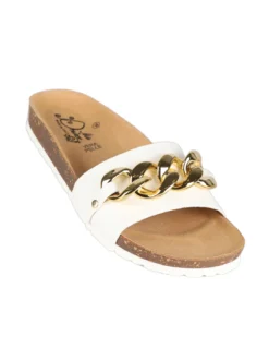 Miss Desiree Ciabatte donna con catena decorativa