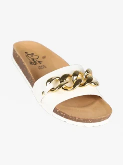 Miss Desiree Ciabatte donna con catena decorativa
