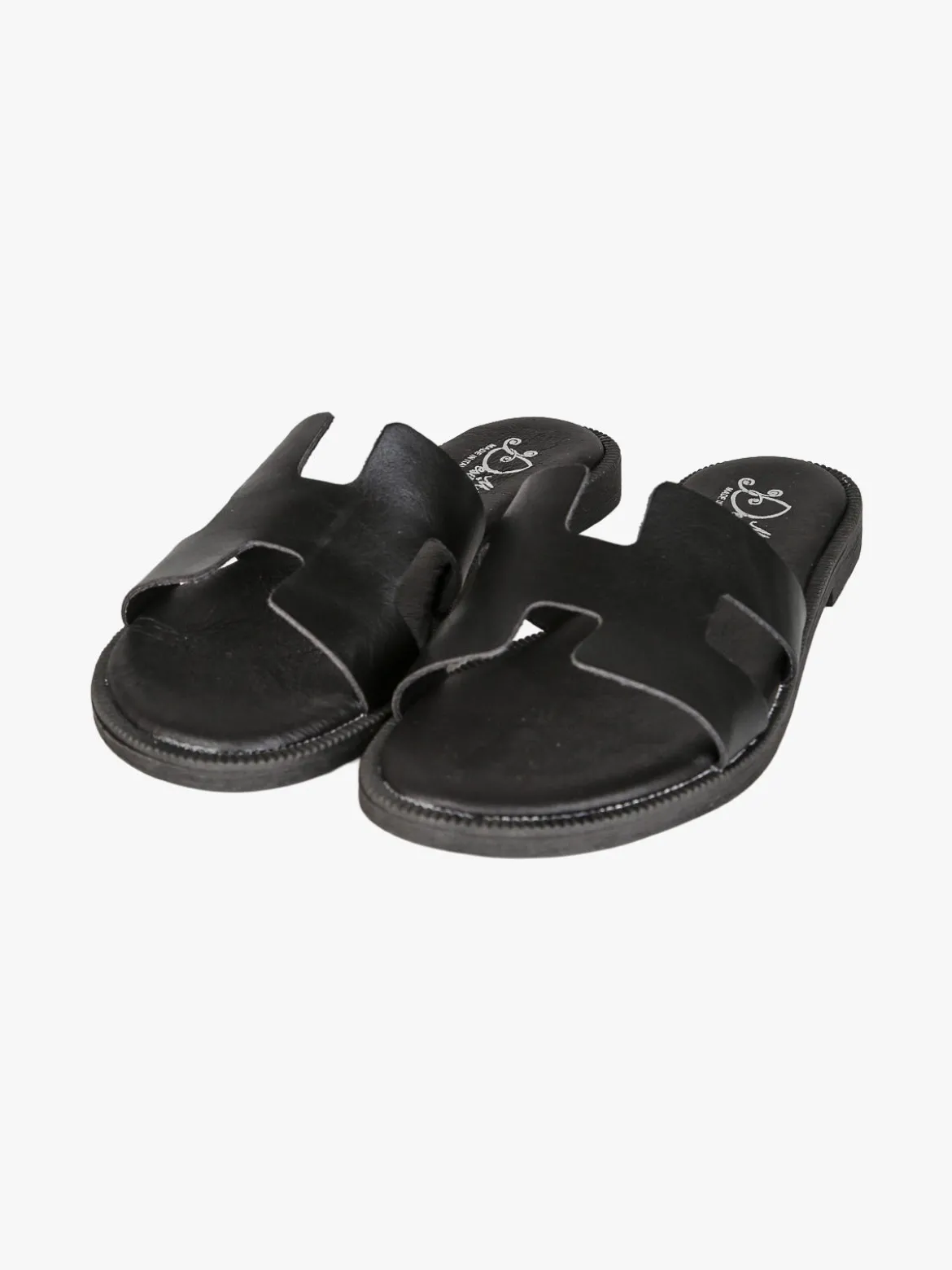 Miss Desiree Ciabatte donna con plantare in pelle - nero