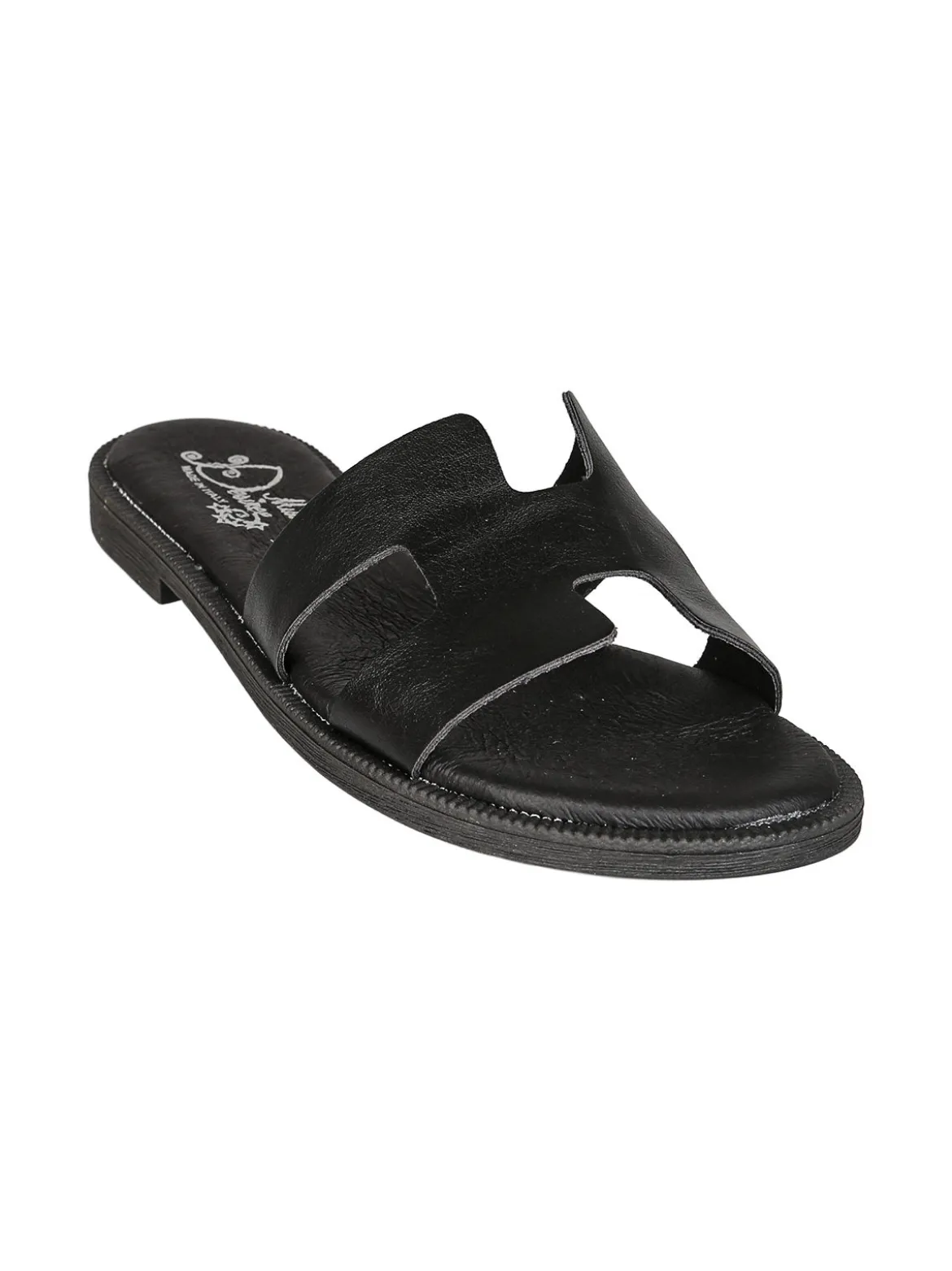 Miss Desiree Ciabatte donna con plantare in pelle - nero