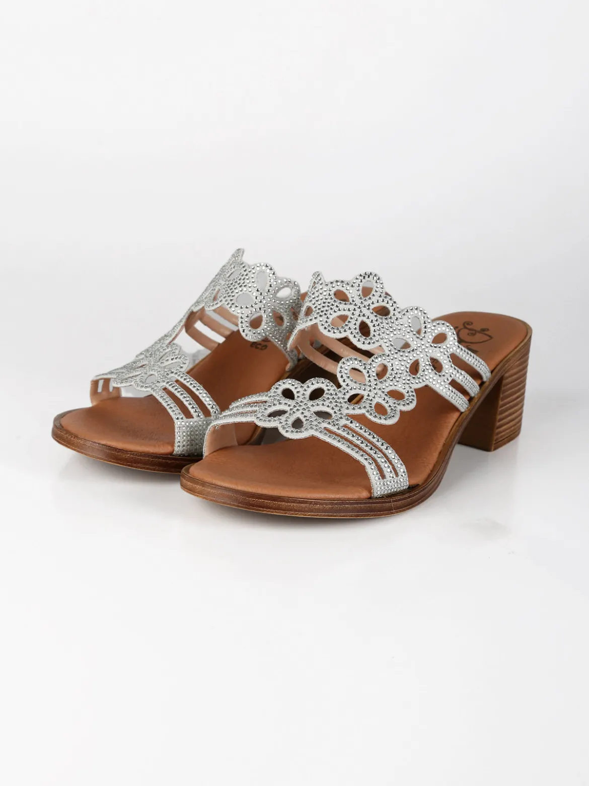 Miss Desiree Ciabatte donna con tacco e strass