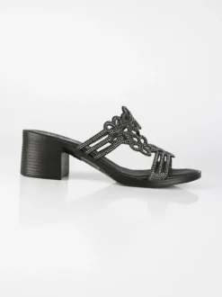 Miss Desiree Ciabatte donna con tacco e strass