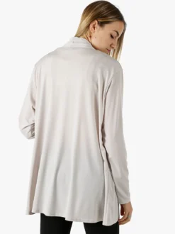 Miss E Co Cardigan donna aperto linea curvy - beige