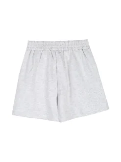 Miss Image Completo corto da ragazza con top a costine e shorts - bianco