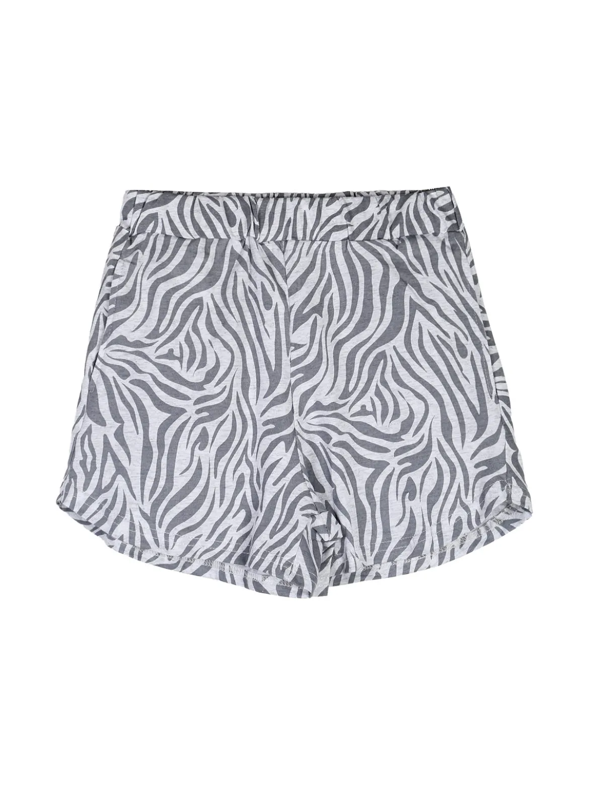 Miss Image Completo corto da ragazza in cotone con top e shorts - bianco