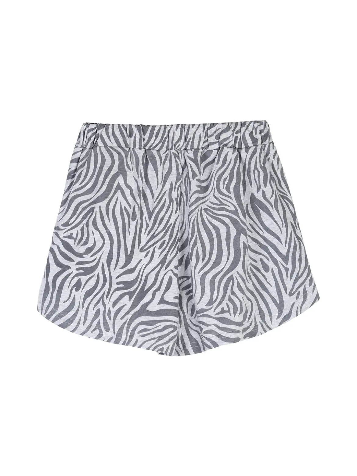 Miss Image Completo corto da ragazza in cotone con top e shorts - bianco