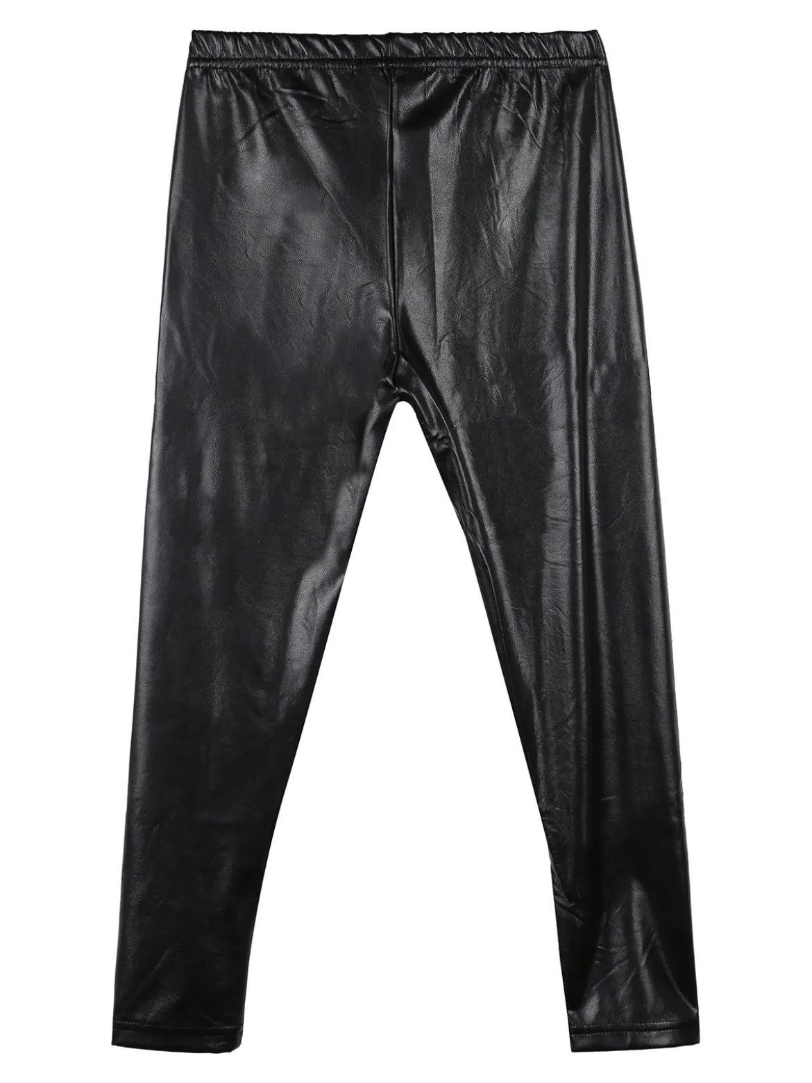 Miss Image Leggings da bambina in ecopelle
