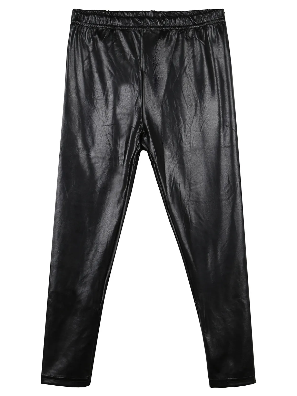 Miss Image Leggings da bambina in ecopelle