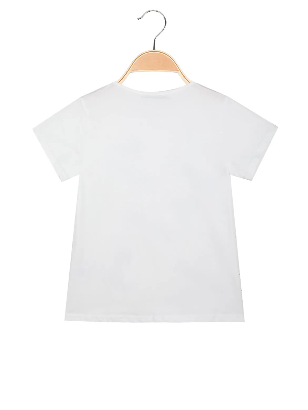 Miss Image T-shirt da bambina con scritte di strass