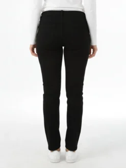 Miss Natalie Pantaloni donna jeans push-up taglie grandi - nero