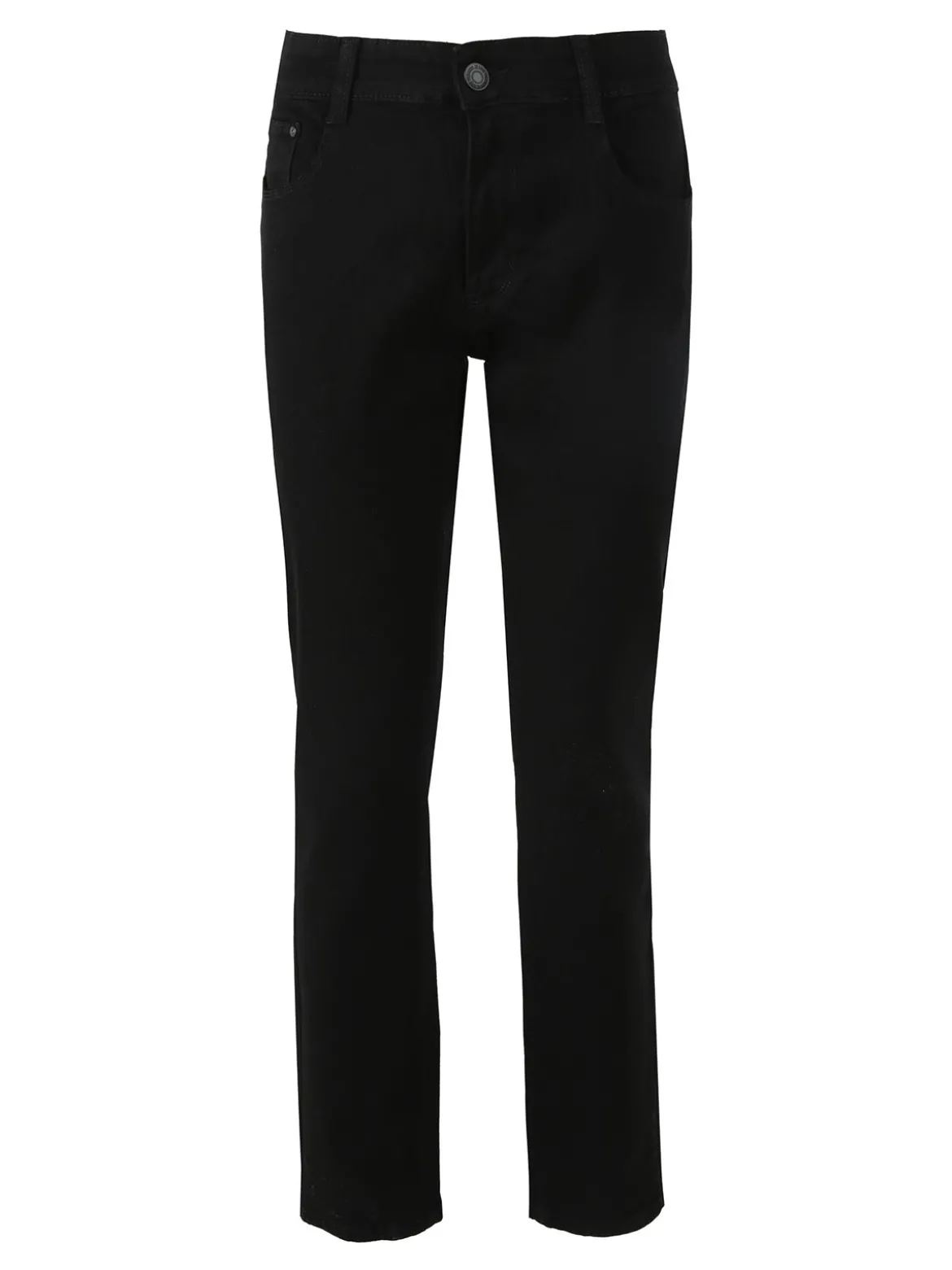 Miss Natalie Pantaloni donna jeans push-up taglie grandi - nero