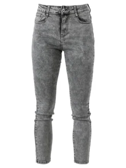 Miss & Queen Jeans da donna skinny a vita alta - grigio