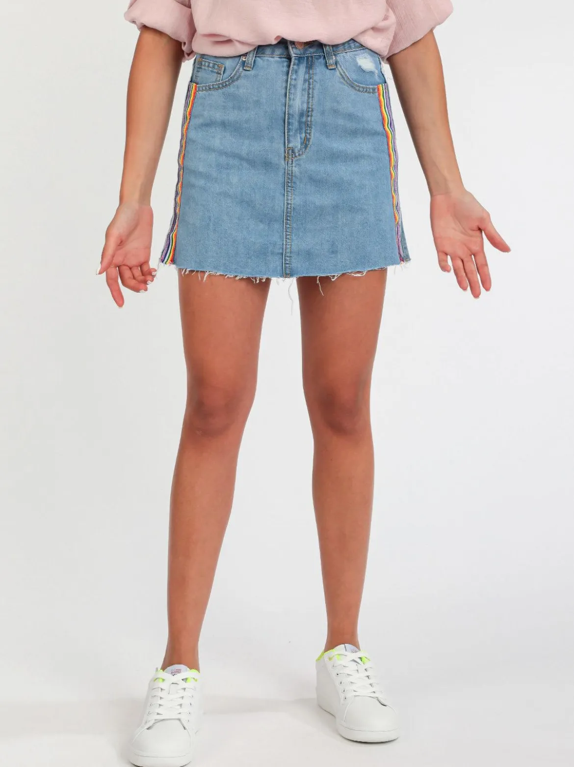 Miss Two Gonna corta in jeans