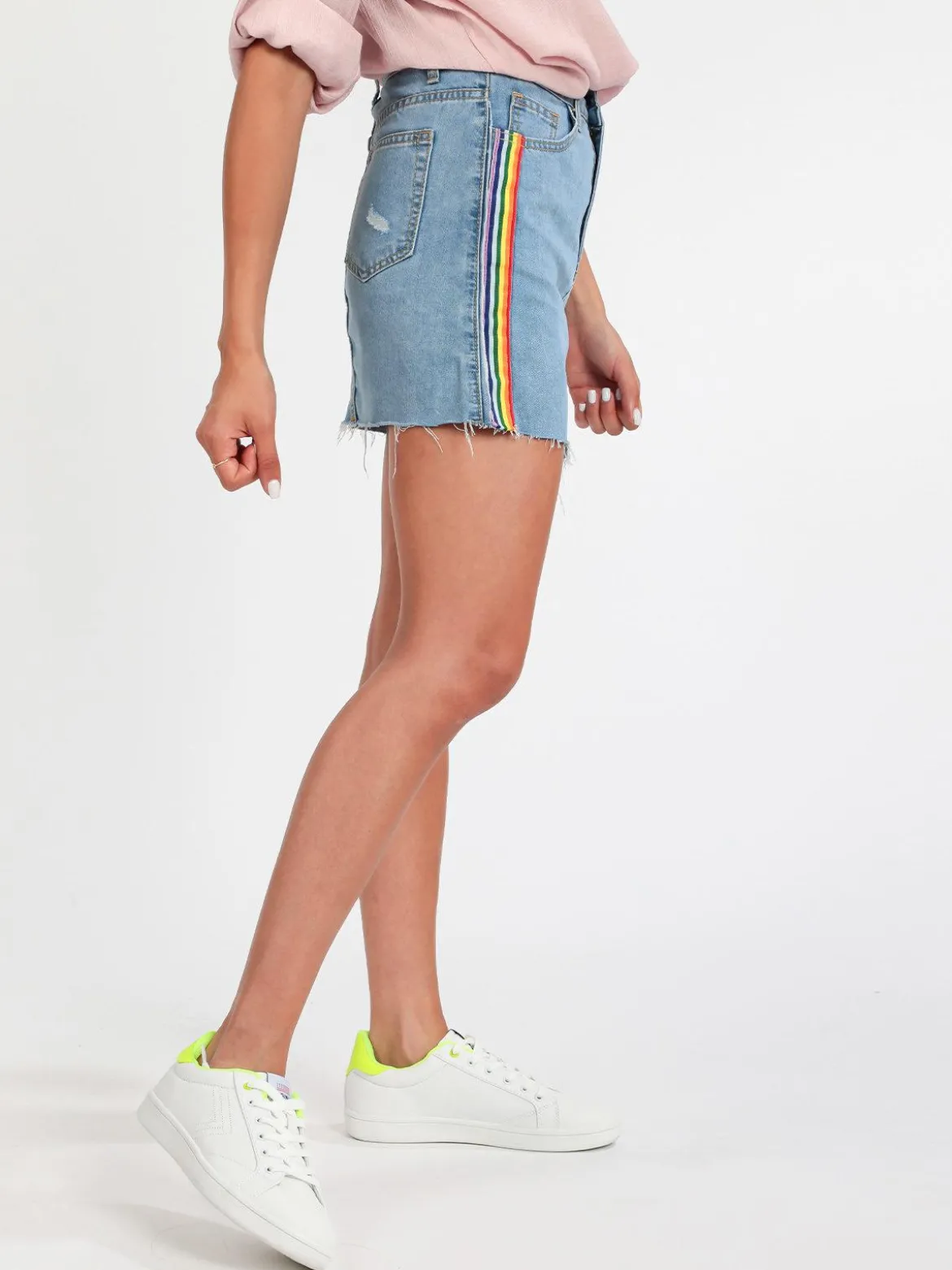 Miss Two Gonna corta in jeans
