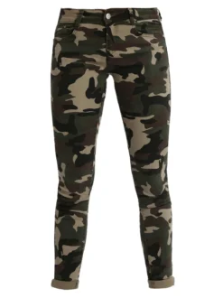 Miss Two Pantaloni donna militari slim fit