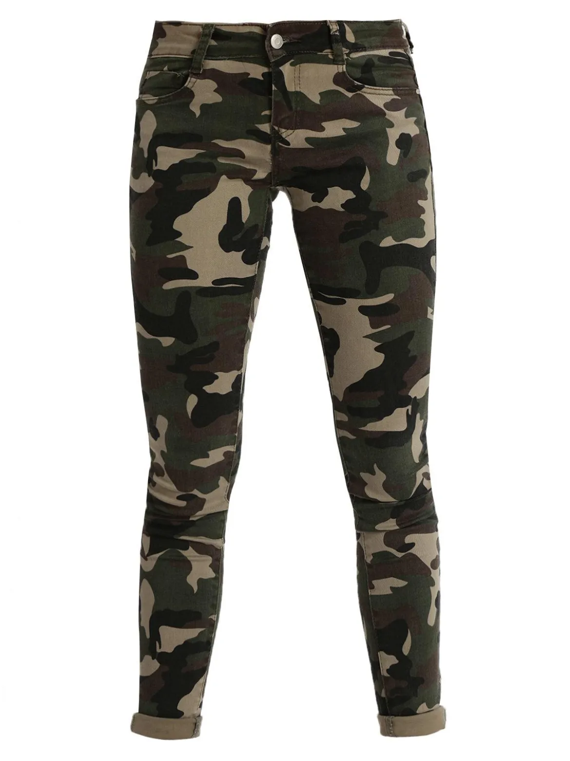 Miss Two Pantaloni donna militari slim fit