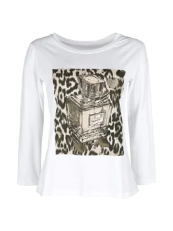 Mitica&Co. T-shirt donna a maniche lunghe in cotone