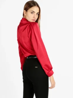 Moda Fashion Blusa in simil seta da donna